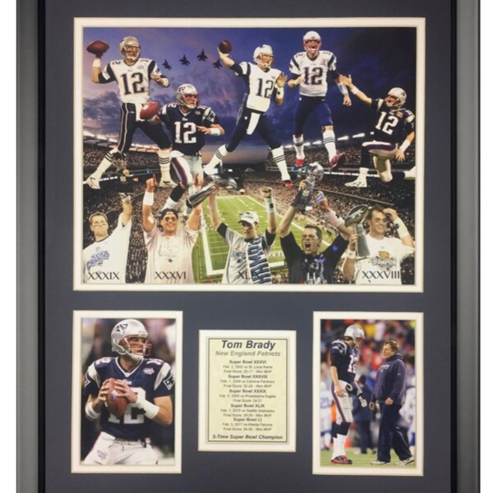 Tom Brady 2016 Super Bowl Collage